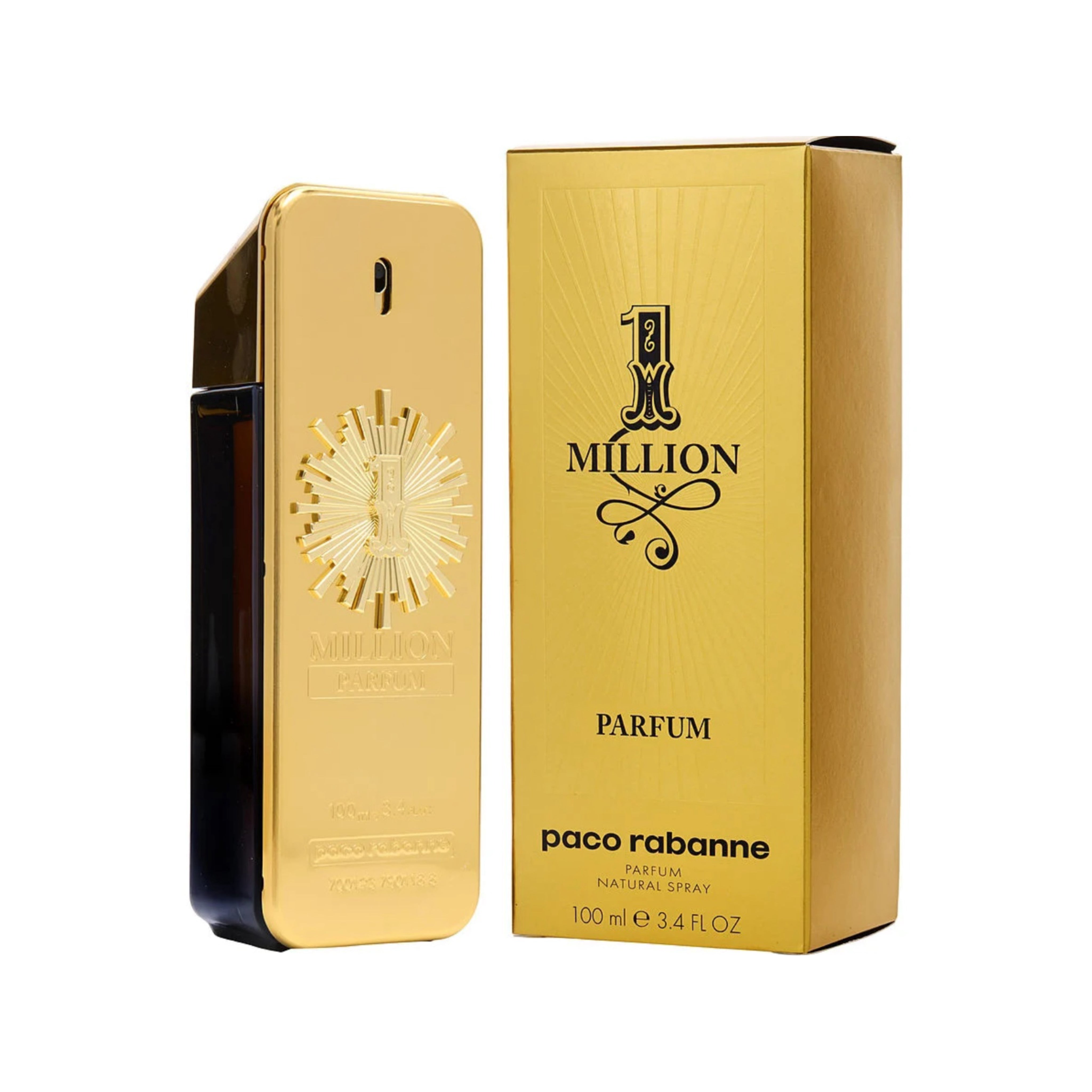 Paco Rabanne 1 Million Parfum Spray For Men 3.4oz/100ml